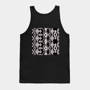 Black and white geometric abstract design Tank Top